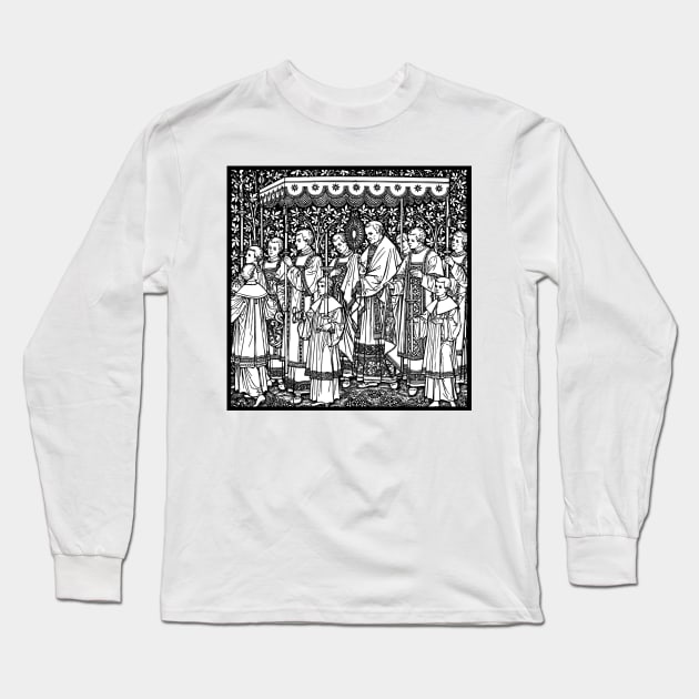 Eucharistic Procession Long Sleeve T-Shirt by DeoGratias